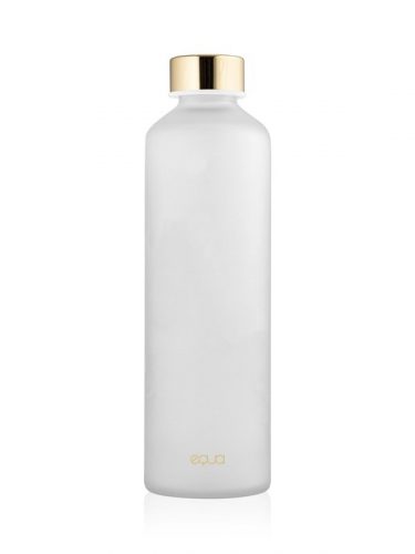 EQUA kulacs MISMATCH 750 ml, üveg Velvet Fehér (WHITE)