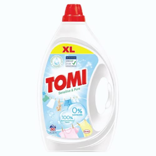 Tomi Sensitive & Pure mosógél, 50 mosás