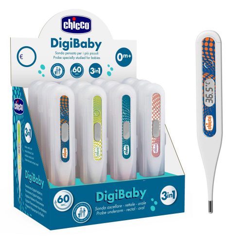 Chicco hőmérő digitális Digi Baby ultra-kicsi - kék-narancs