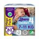 Libero Comfort 4 MEGA PACK nadrágpelenka 80 db 7-11 kg