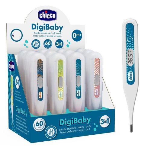 Chicco hőmérő digitális Digi Baby ultra-kicsi - kék-kék