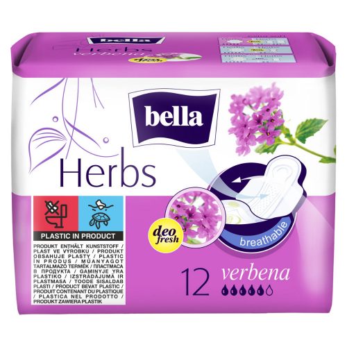 Bella Herbs egészségügyi betét, vasfű 12 db