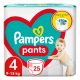 Pampers Pants Bugyipelenka 4-es méret - 25 db - 9kg-15kg